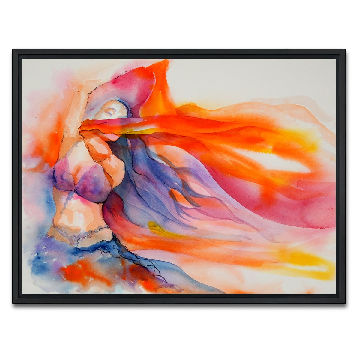 AUTO-MOCKUP WHITE | veil swirl | 1 Piece | Black Framed Canvas | group=4x3
