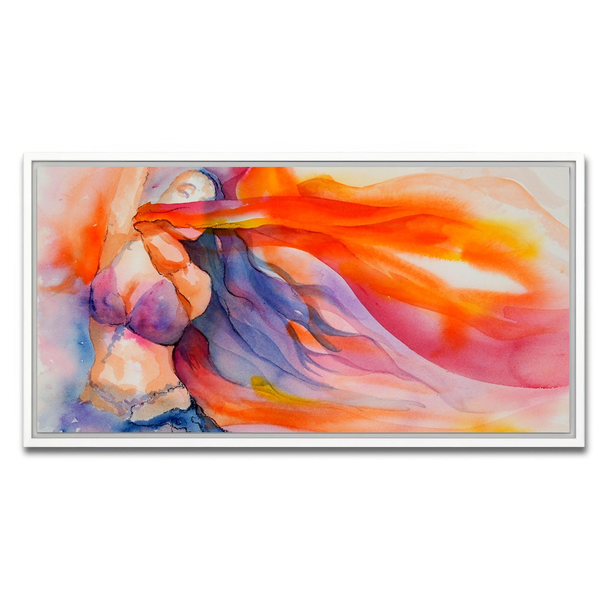 AUTO-MOCKUP WHITE | veil swirl | 1 Piece | White Framed Canvas | group=2x1