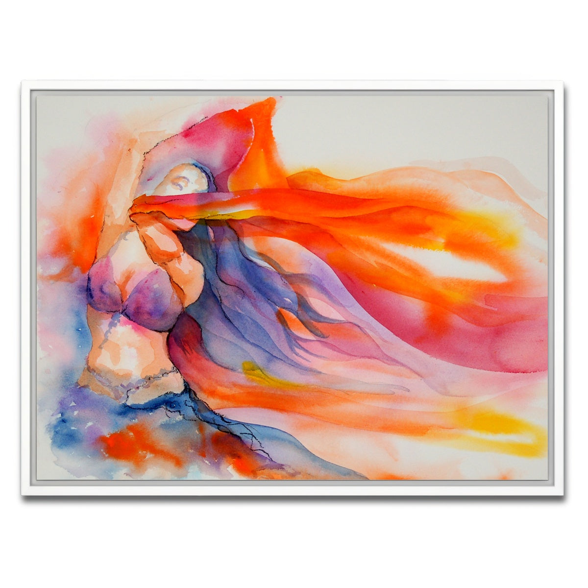 AUTO-MOCKUP WHITE | veil swirl | 1 Piece | White Framed Canvas | group=4x3