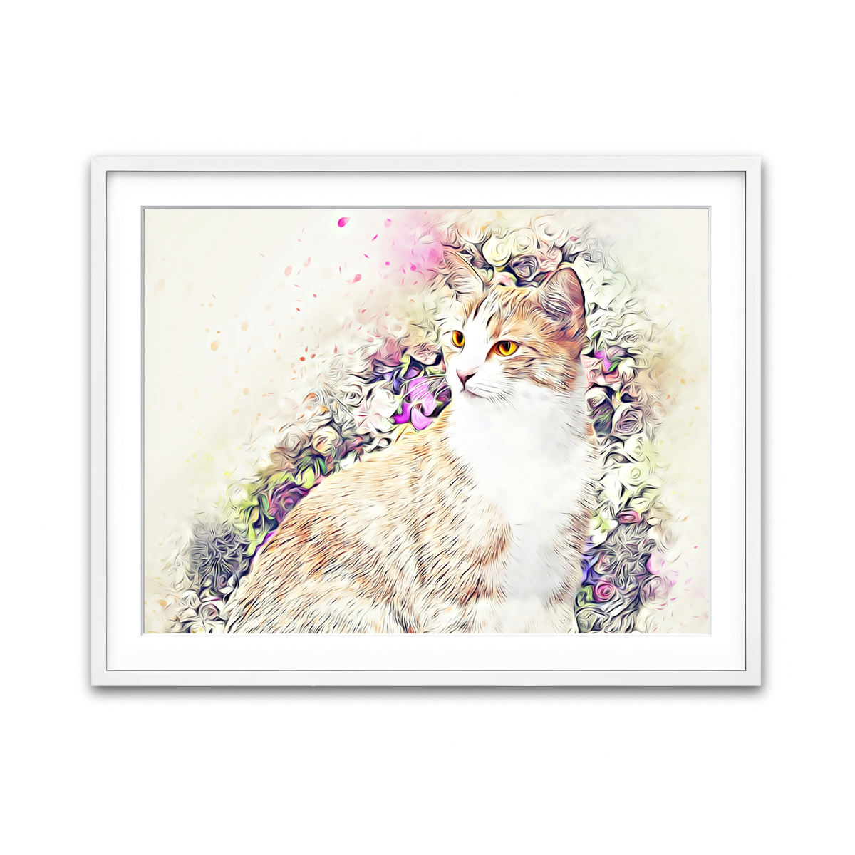 Framed Print 4x3 White