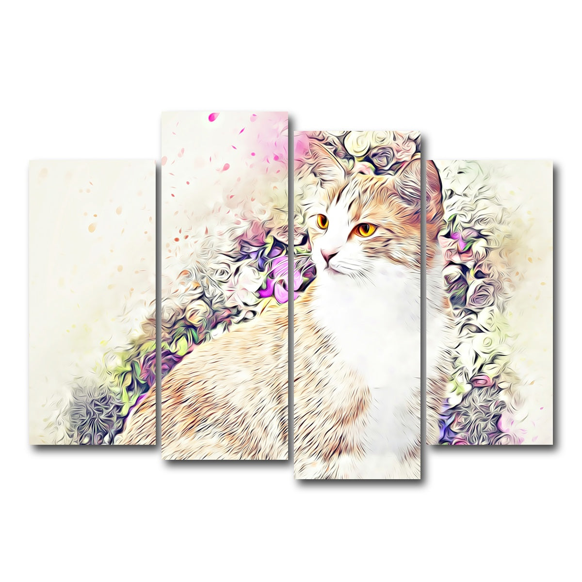 AUTO-MOCKUP WHITE | victorian cat | 4 Piece | Gallery Wrap Canvas | group=4_normal