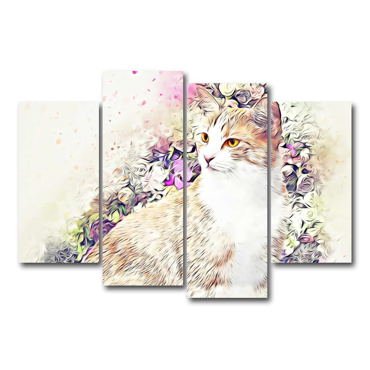 AUTO-MOCKUP WHITE | victorian cat | 4 Piece | Gallery Wrap Canvas | group=4_short