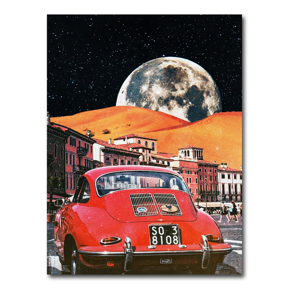 AUTO-MOCKUP WHITE | vintage car | 1 Piece | Gallery Wrap Canvas | group=3x4