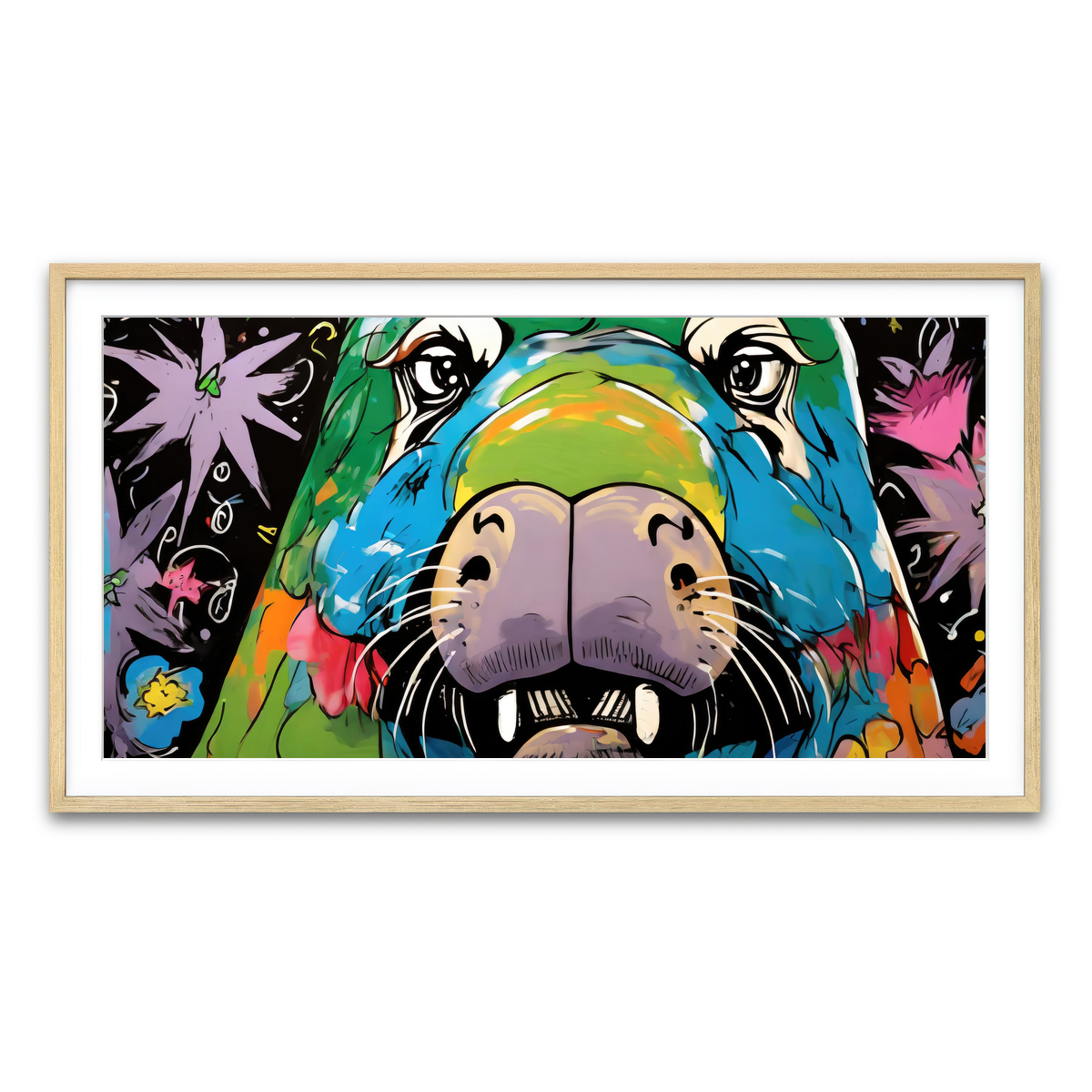 Framed Print 2x1 Natural