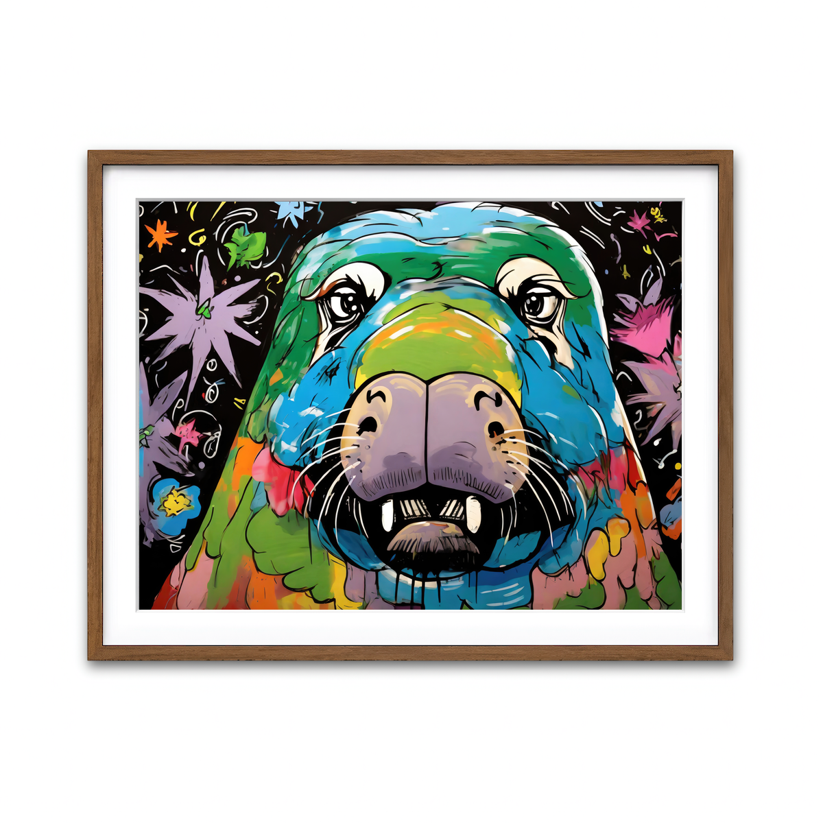 Framed Print 4x3 Walnut