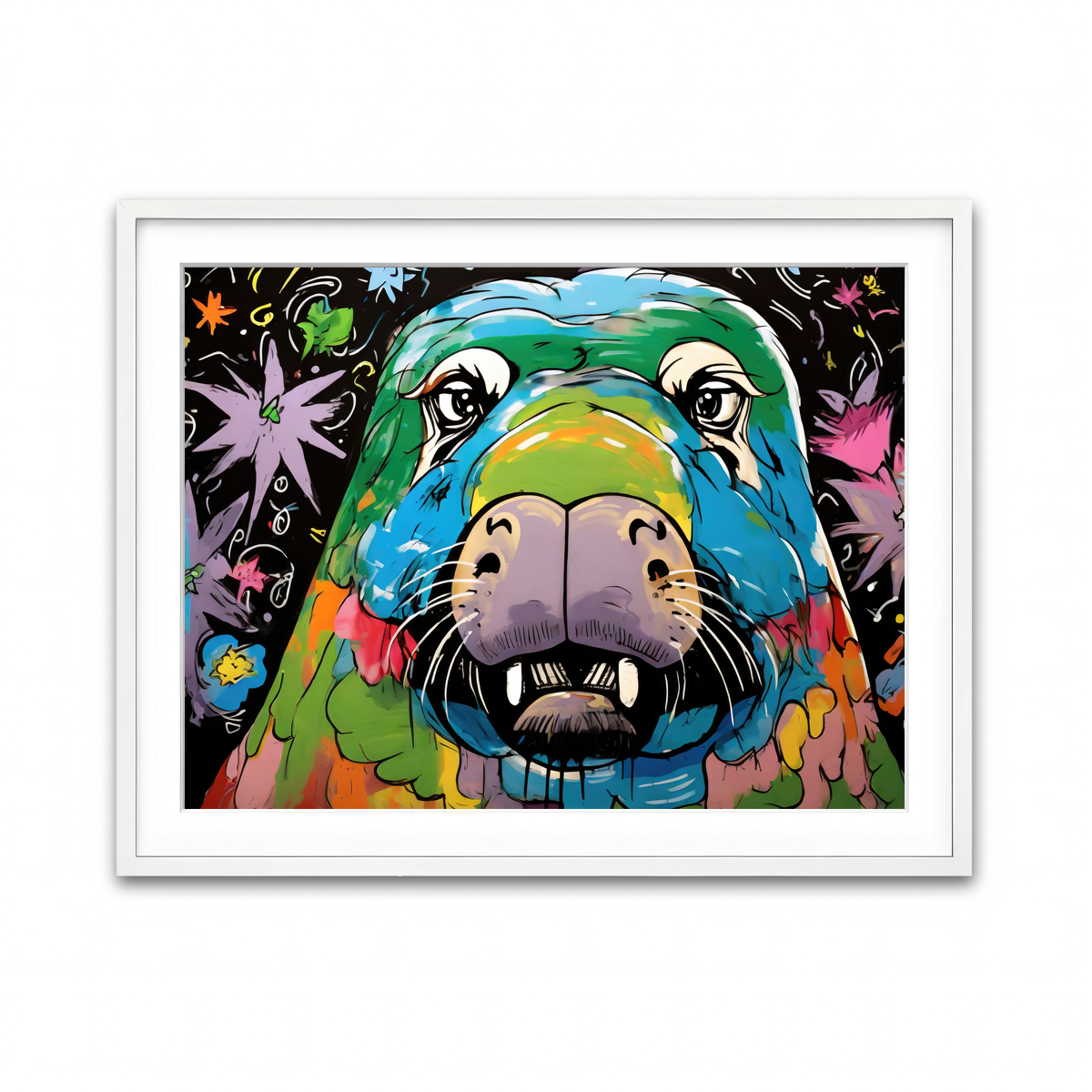 Framed Print 4x3 White