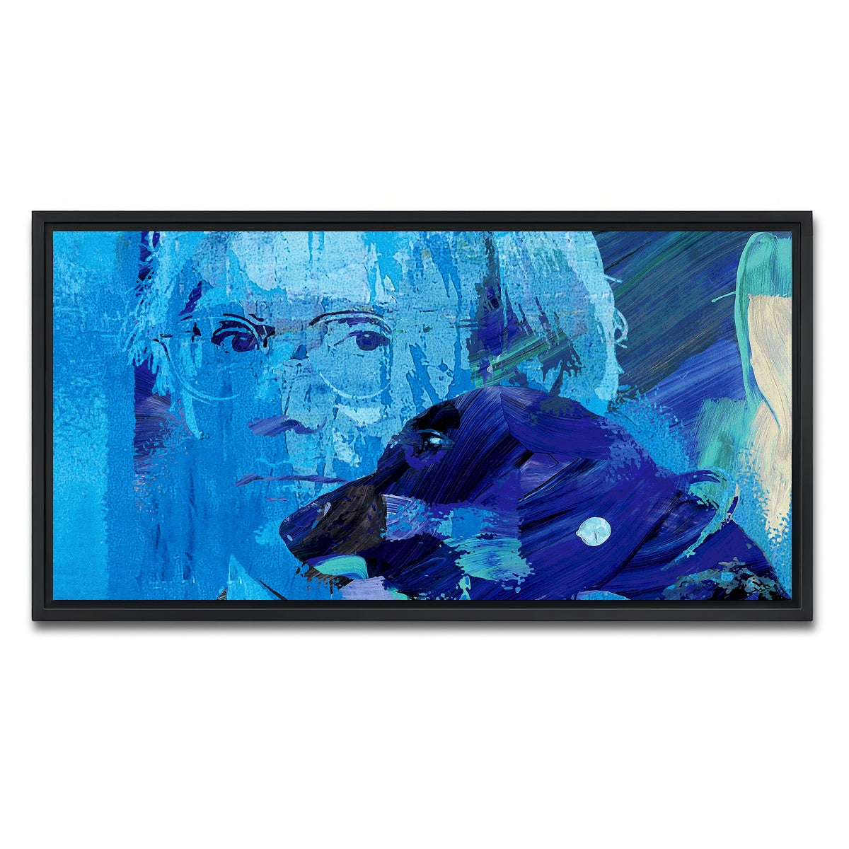 AUTO-MOCKUP WHITE | warhol and archie | 1 Piece | Black Framed Canvas | group=2x1