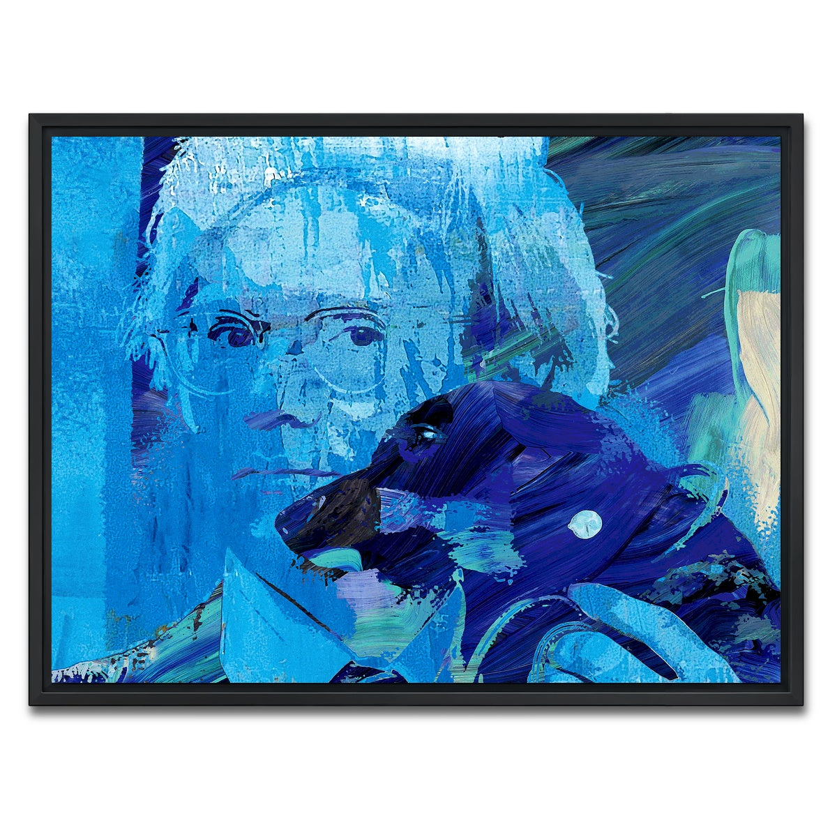 AUTO-MOCKUP WHITE | warhol and archie | 1 Piece | Black Framed Canvas | group=4x3