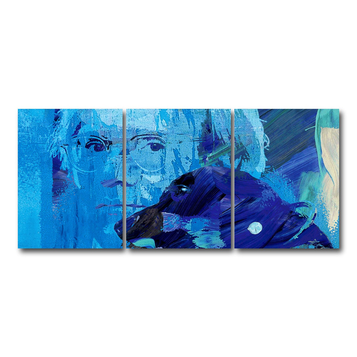 AUTO-MOCKUP WHITE | warhol and archie | 3 Piece | Gallery Wrap Canvas | group=18x24