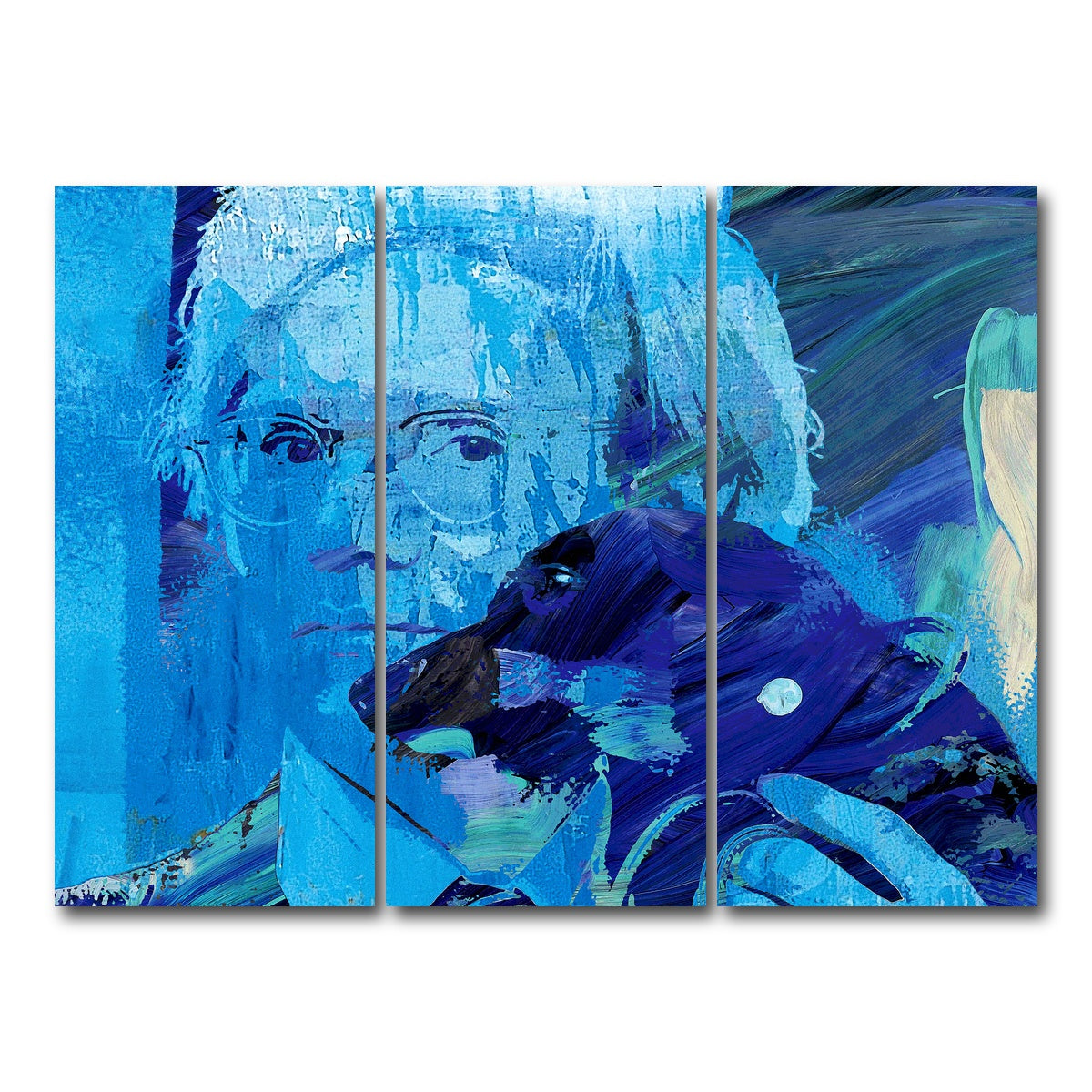 AUTO-MOCKUP WHITE | warhol and archie | 3 Piece | Gallery Wrap Canvas | group=8x18