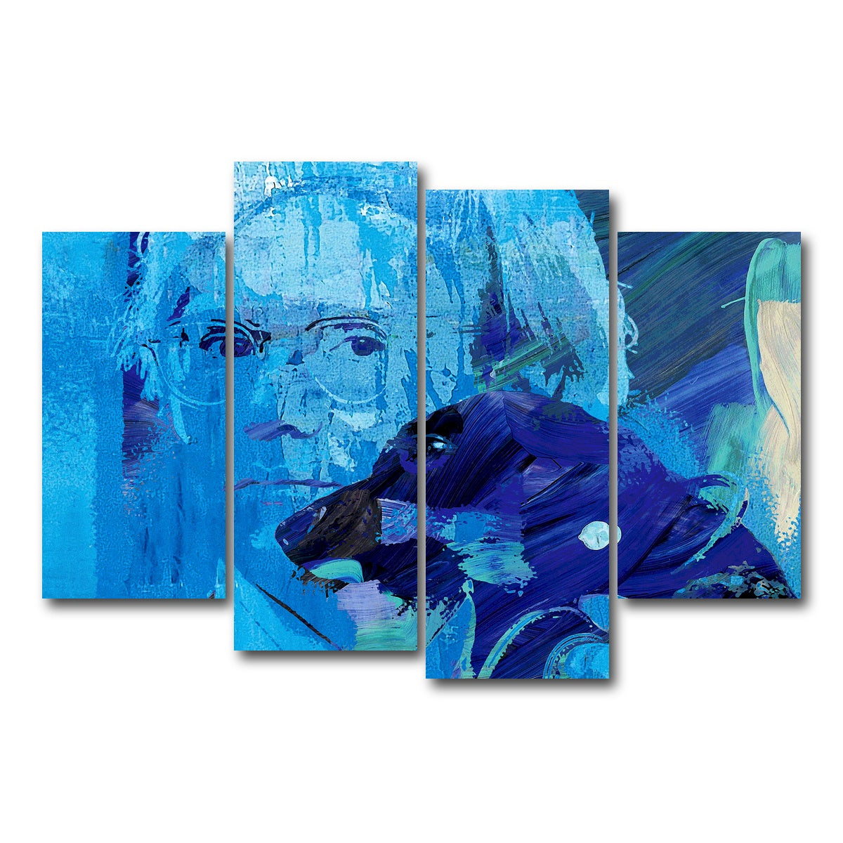 AUTO-MOCKUP WHITE | warhol and archie | 4 Piece | Gallery Wrap Canvas | group=4_short