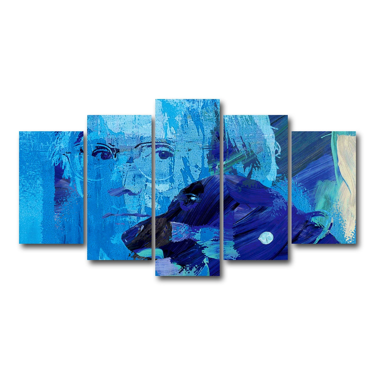 AUTO-MOCKUP WHITE | warhol and archie | 5 Piece | Gallery Wrap Canvas | group=5_normal