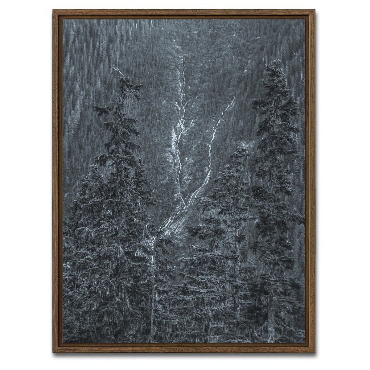 AUTO-MOCKUP WHITE | waterfalls | 1 Piece | Walnut Framed Canvas | group=3x4