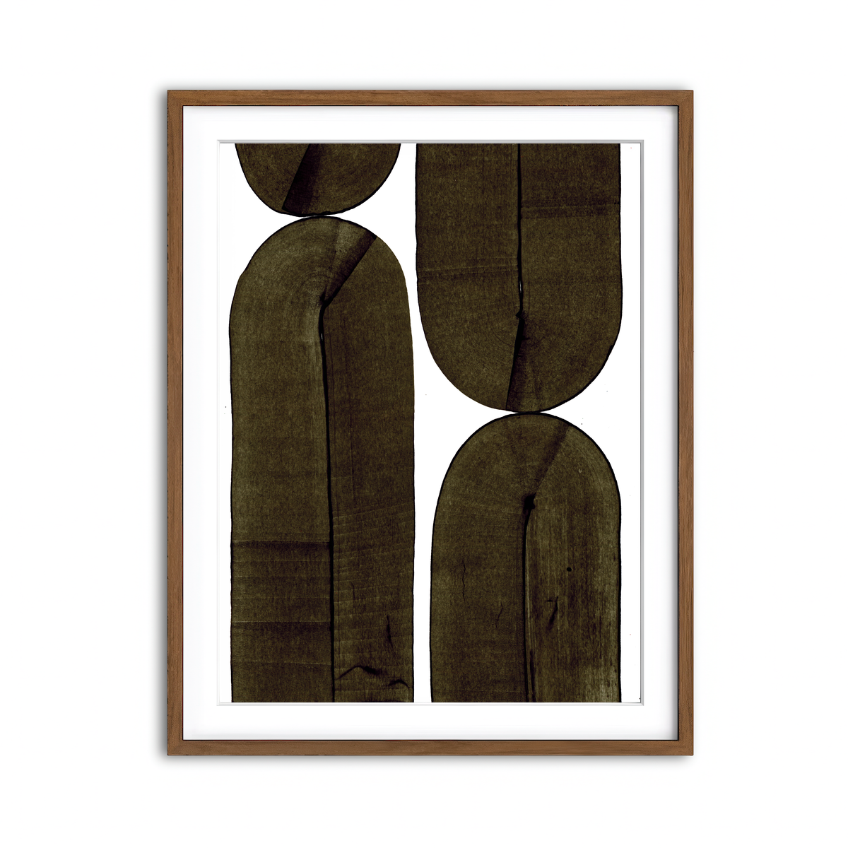 Framed Print 3x4 Walnut