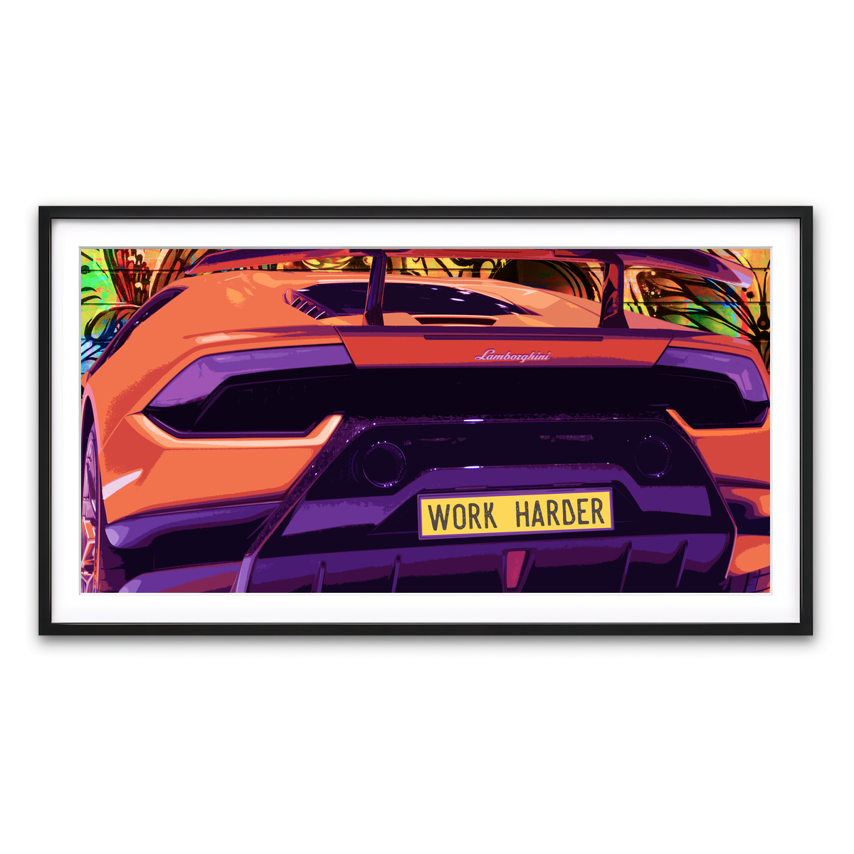 Framed Print 2x1 Black