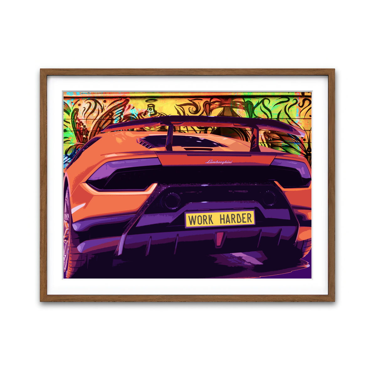 Framed Print 4x3 Walnut