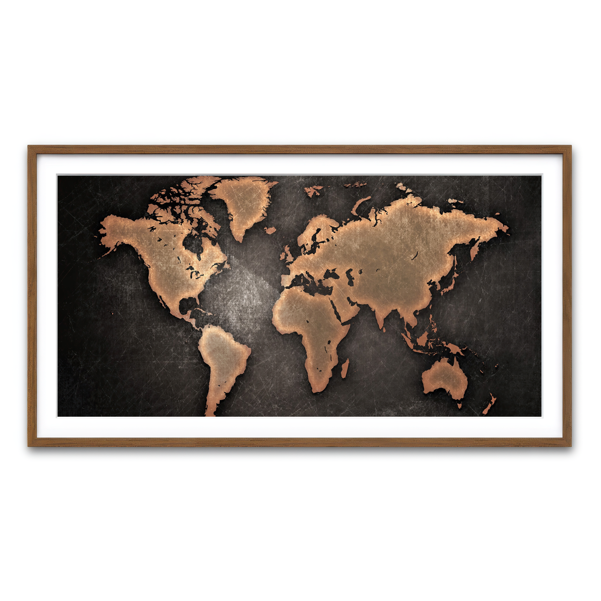 Framed Print 2x1 Walnut