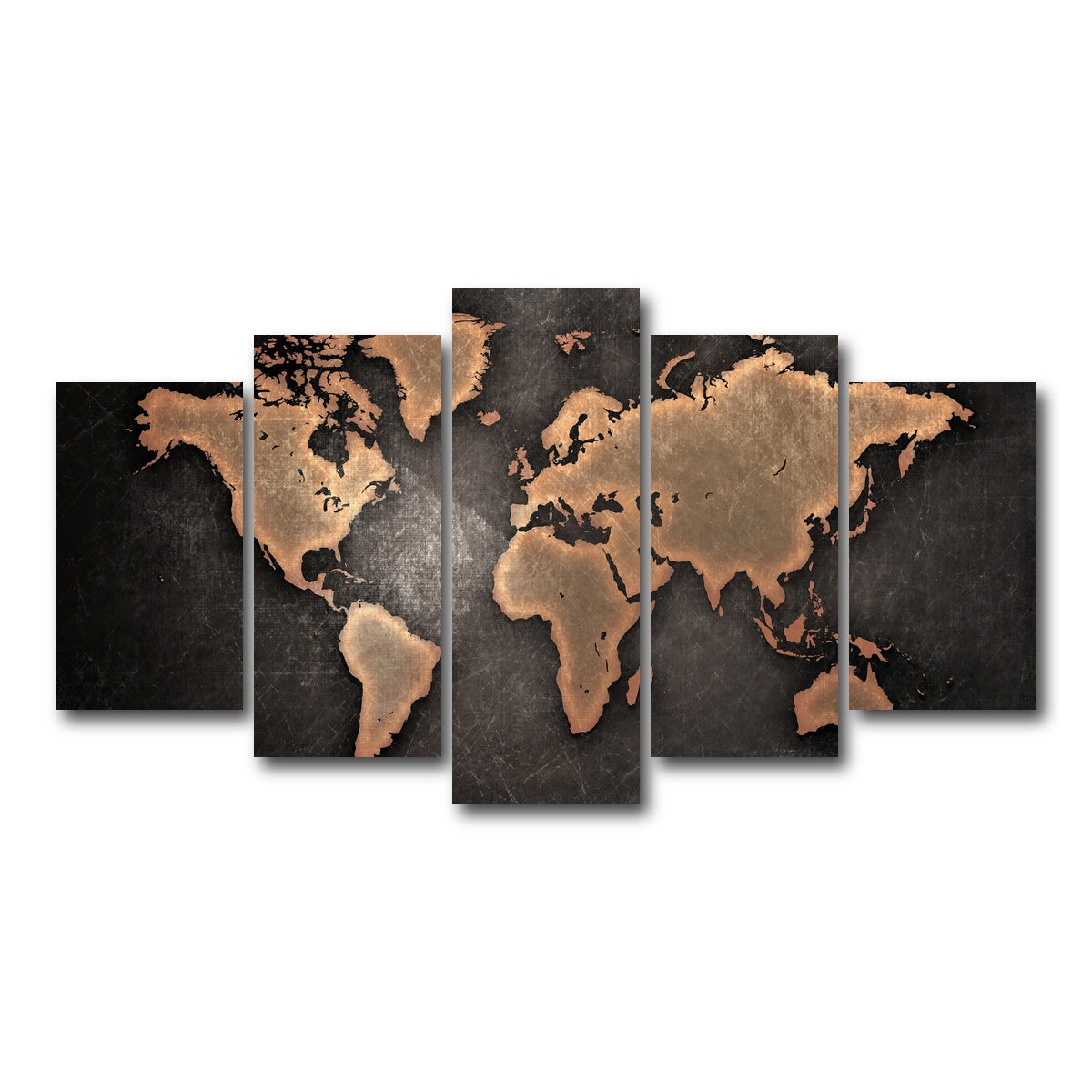 AUTO-MOCKUP WHITE | world map | 5 Piece | Gallery Wrap Canvas | group=5_normal