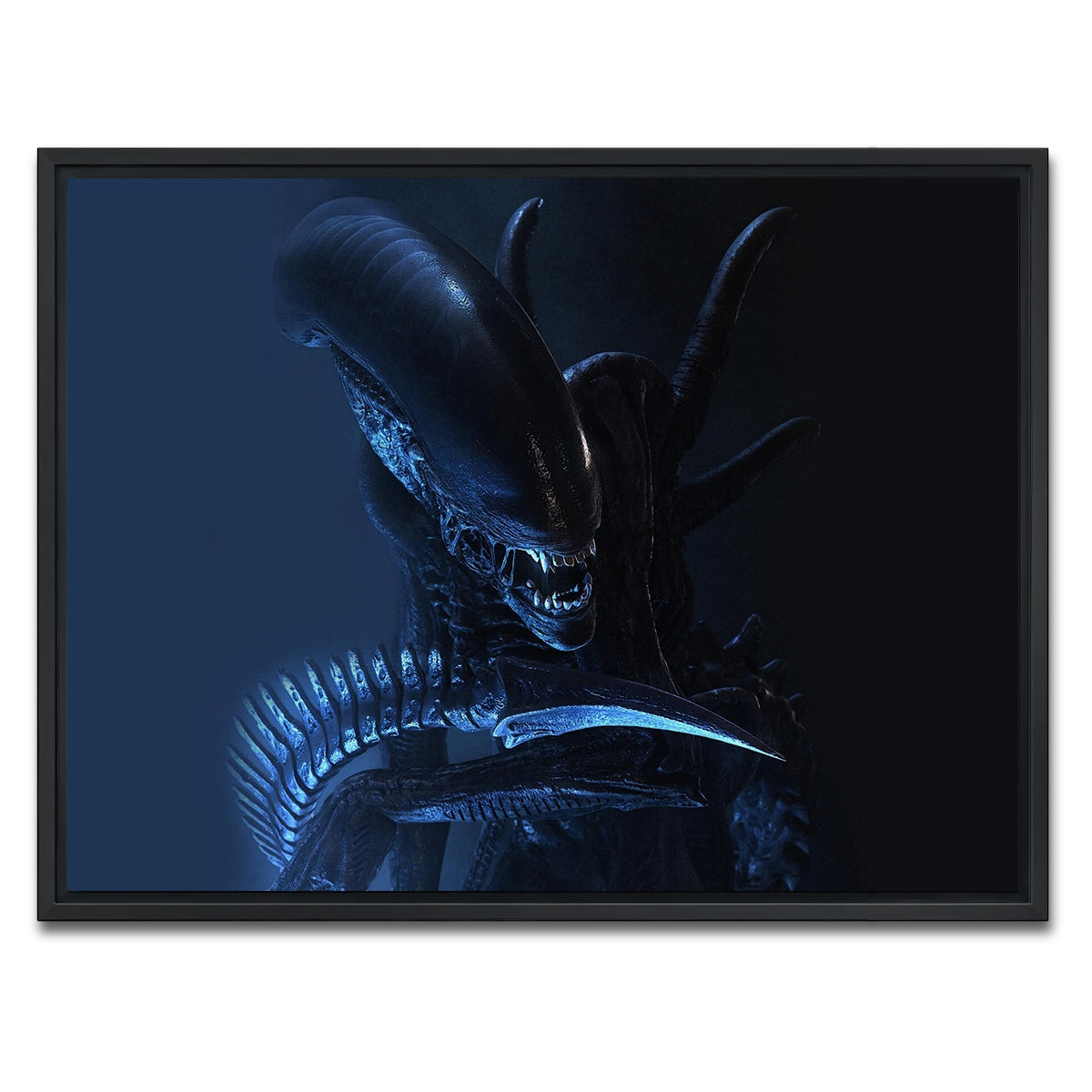 AUTO-MOCKUP WHITE | xenomorph | 1 Piece | Black Framed Canvas | group=4x3