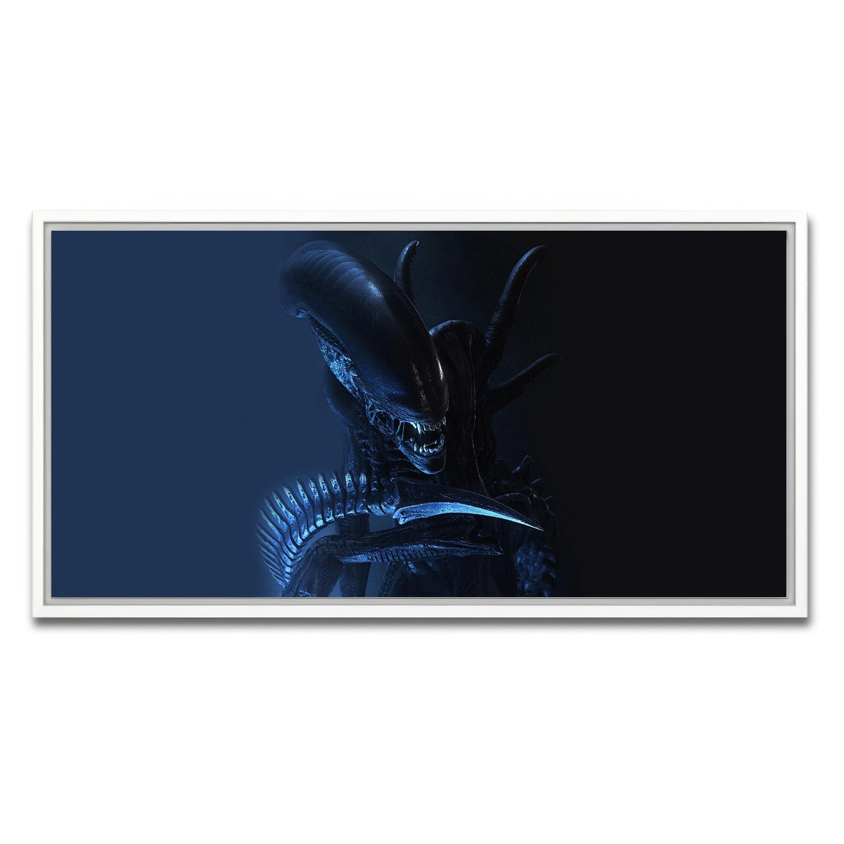 AUTO-MOCKUP WHITE | xenomorph | 1 Piece | White Framed Canvas | group=2x1