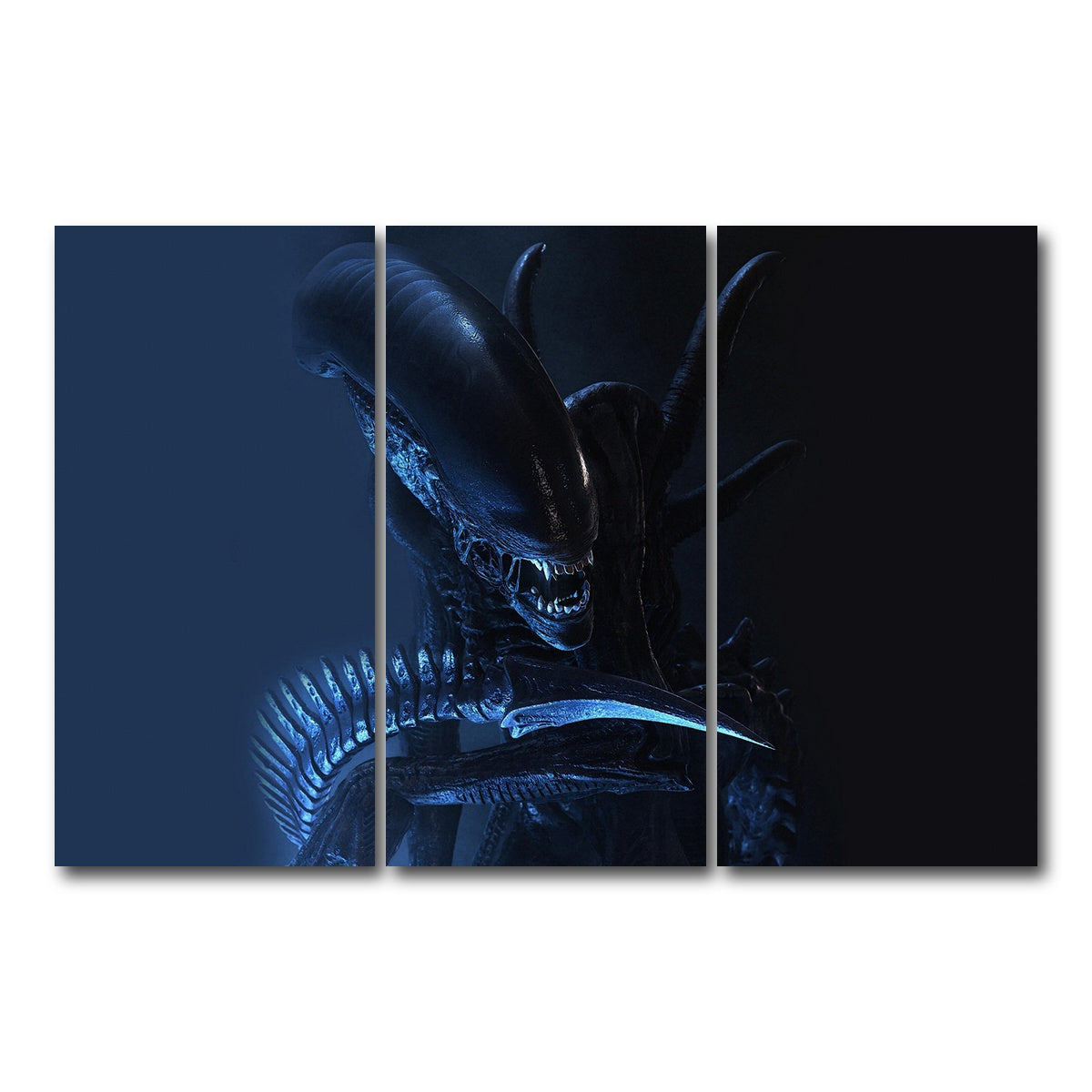 AUTO-MOCKUP WHITE | xenomorph | 3 Piece | Gallery Wrap Canvas | group=12x24