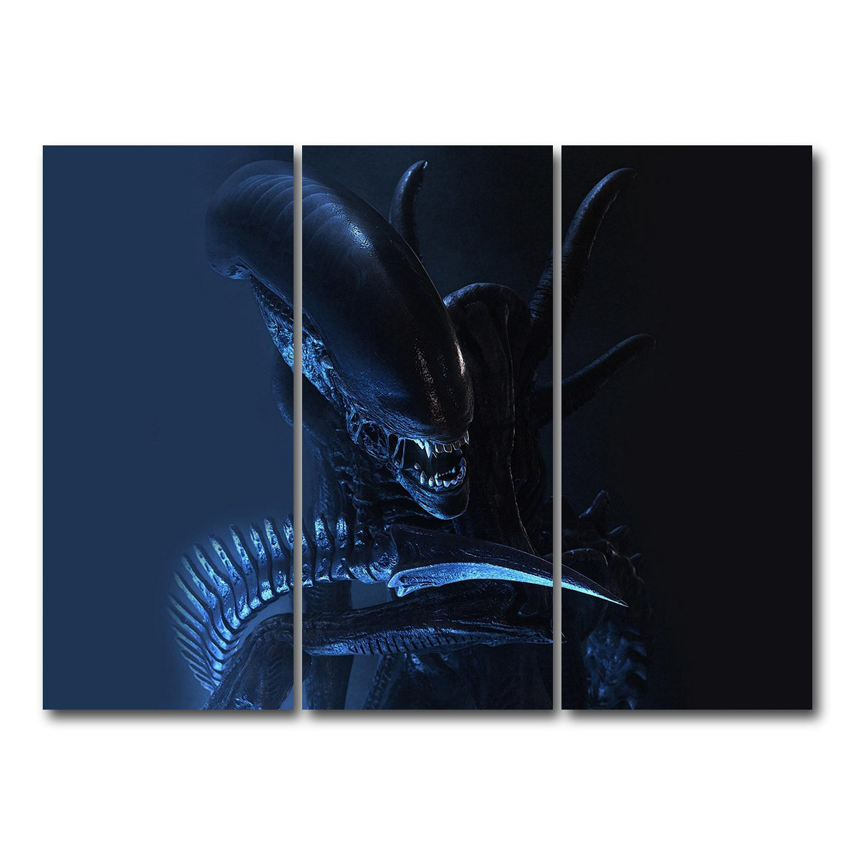 AUTO-MOCKUP WHITE | xenomorph | 3 Piece | Gallery Wrap Canvas | group=8x18
