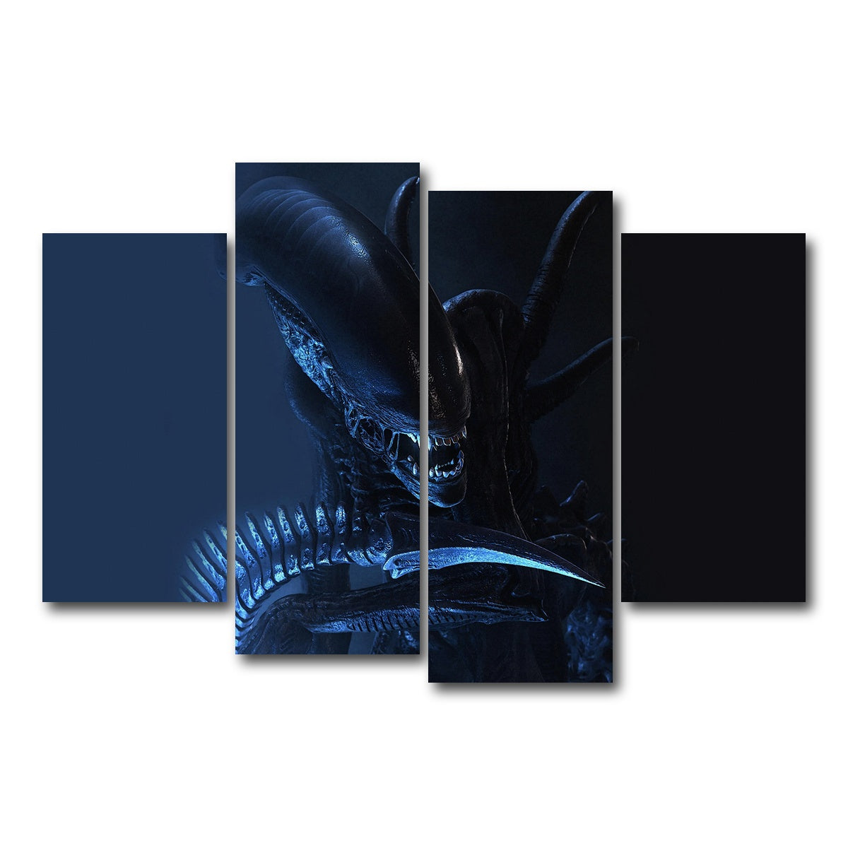 AUTO-MOCKUP WHITE | xenomorph | 4 Piece | Gallery Wrap Canvas | group=4_short