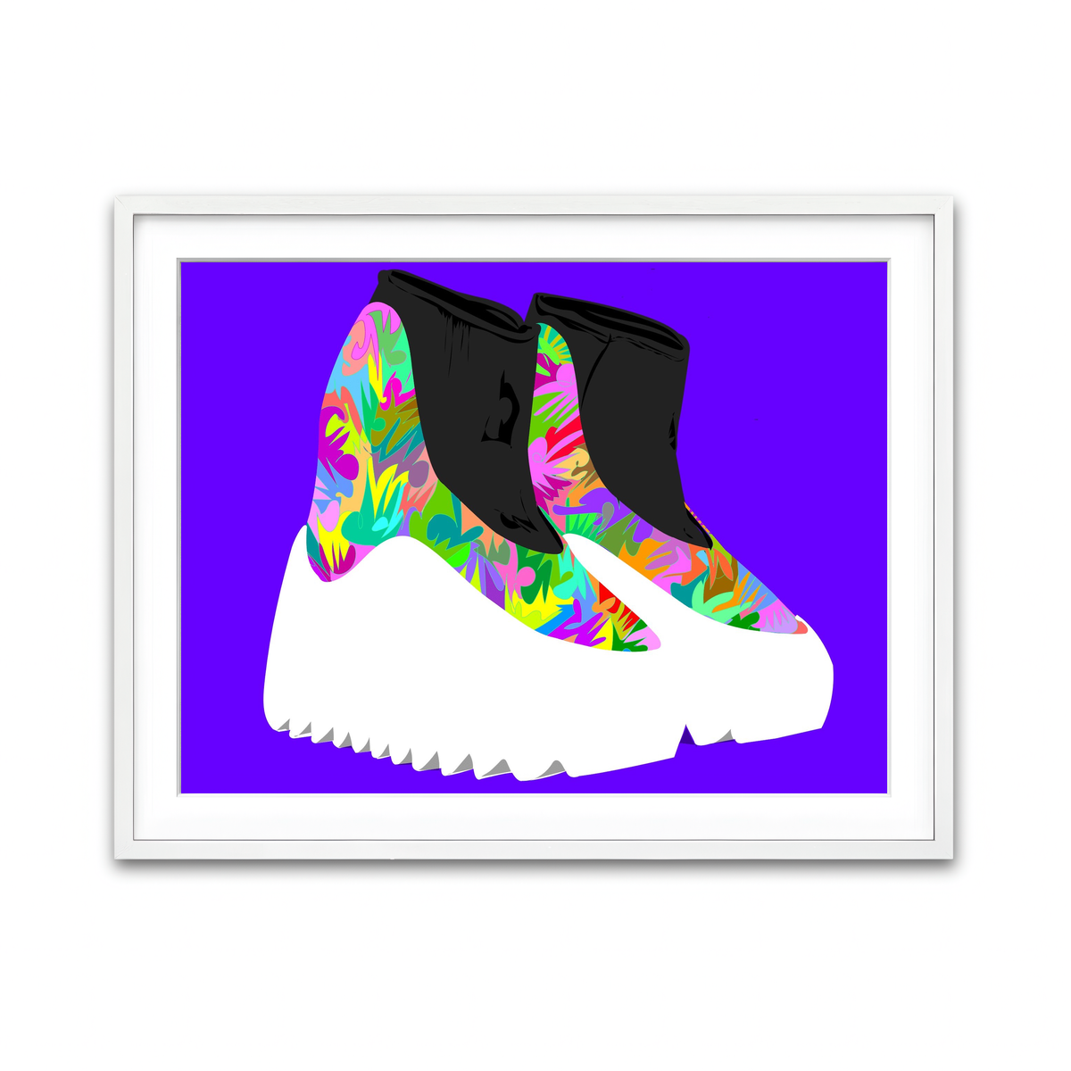 Framed Print 4x3 White