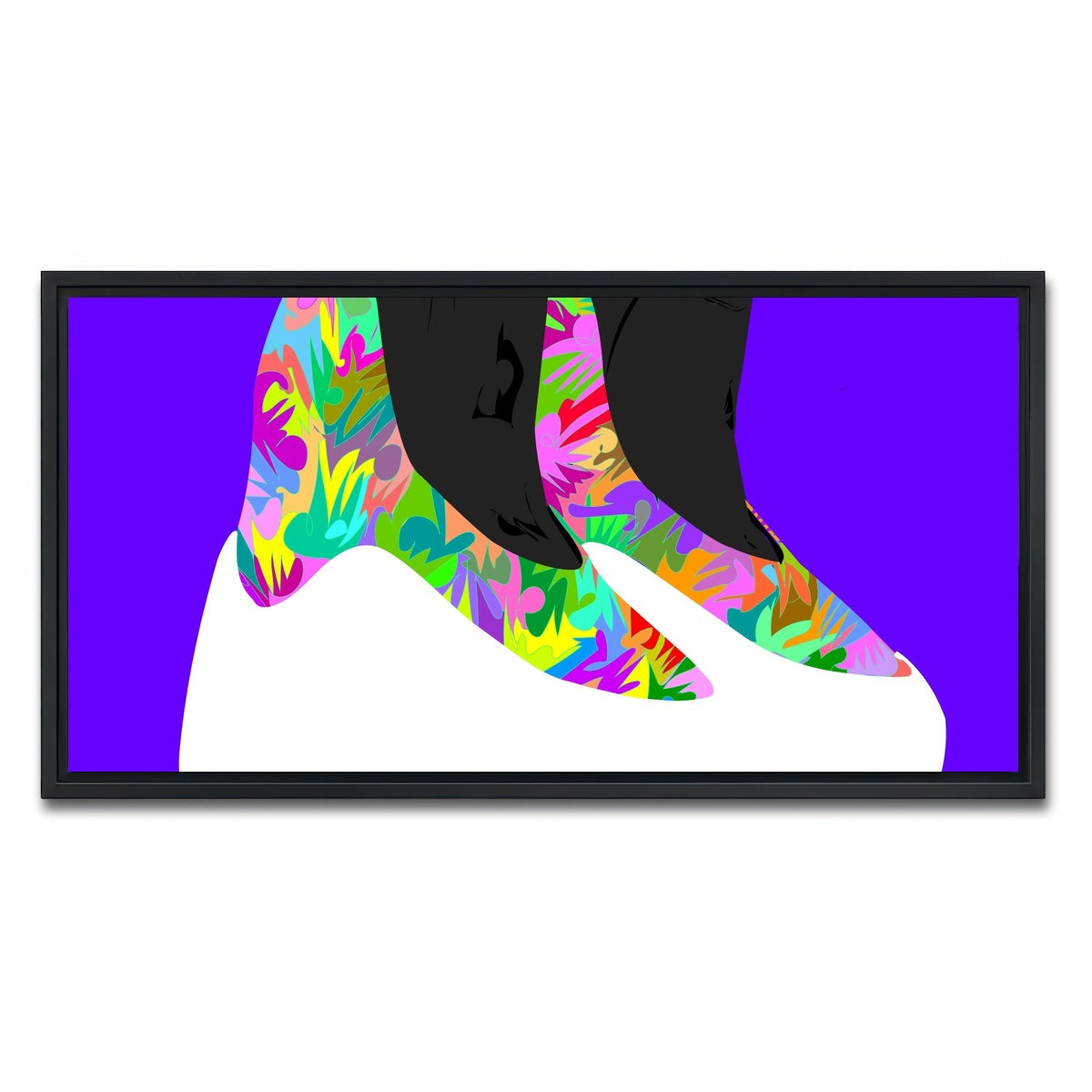 AUTO-MOCKUP WHITE | yeezy boots future | 1 Piece | Black Framed Canvas | group=2x1