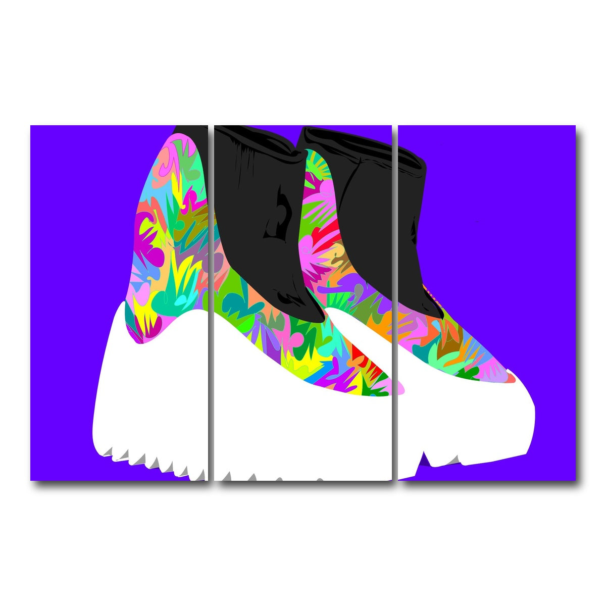 AUTO-MOCKUP WHITE | yeezy boots future | 3 Piece | Gallery Wrap Canvas | group=12x24