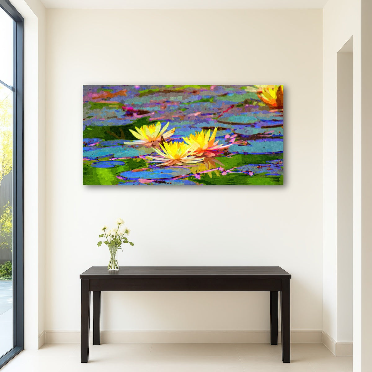 AUTO-MOCKUP ROOM | yellow water lillies