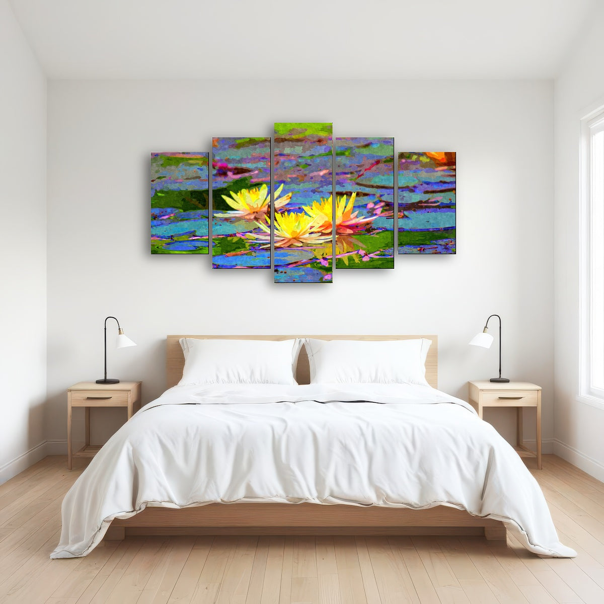 AUTO-MOCKUP ROOM | yellow water lillies