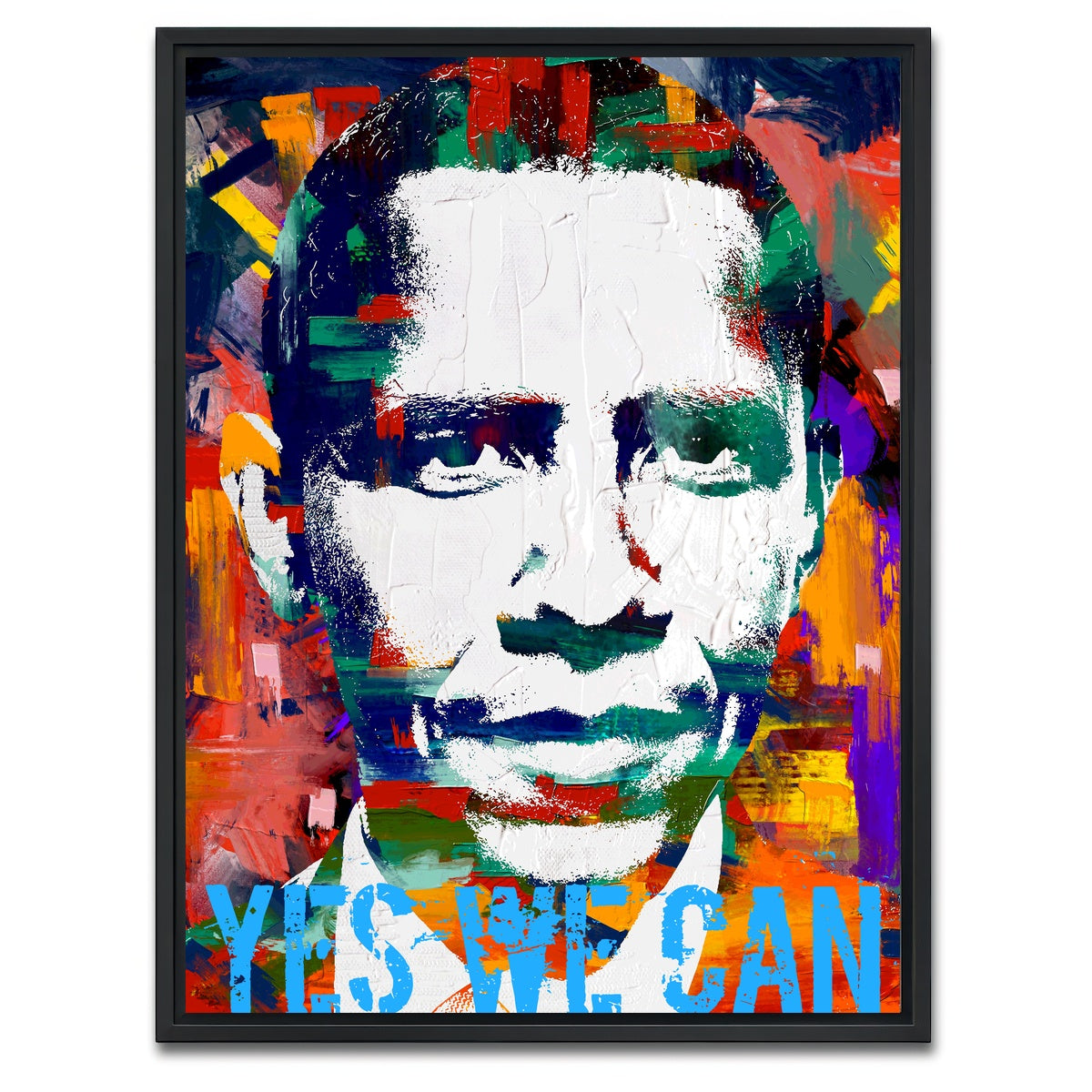 AUTO-MOCKUP WHITE | yes we can | 1 Piece | Black Framed Canvas | group=3x4