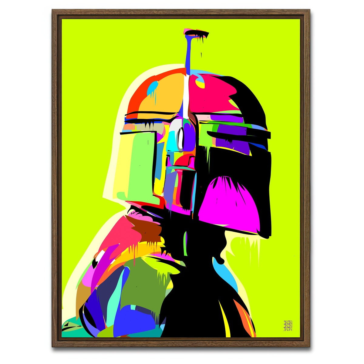 AUTO-MOCKUP WHITE | young boba | 1 Piece | Walnut Framed Canvas | group=3x4