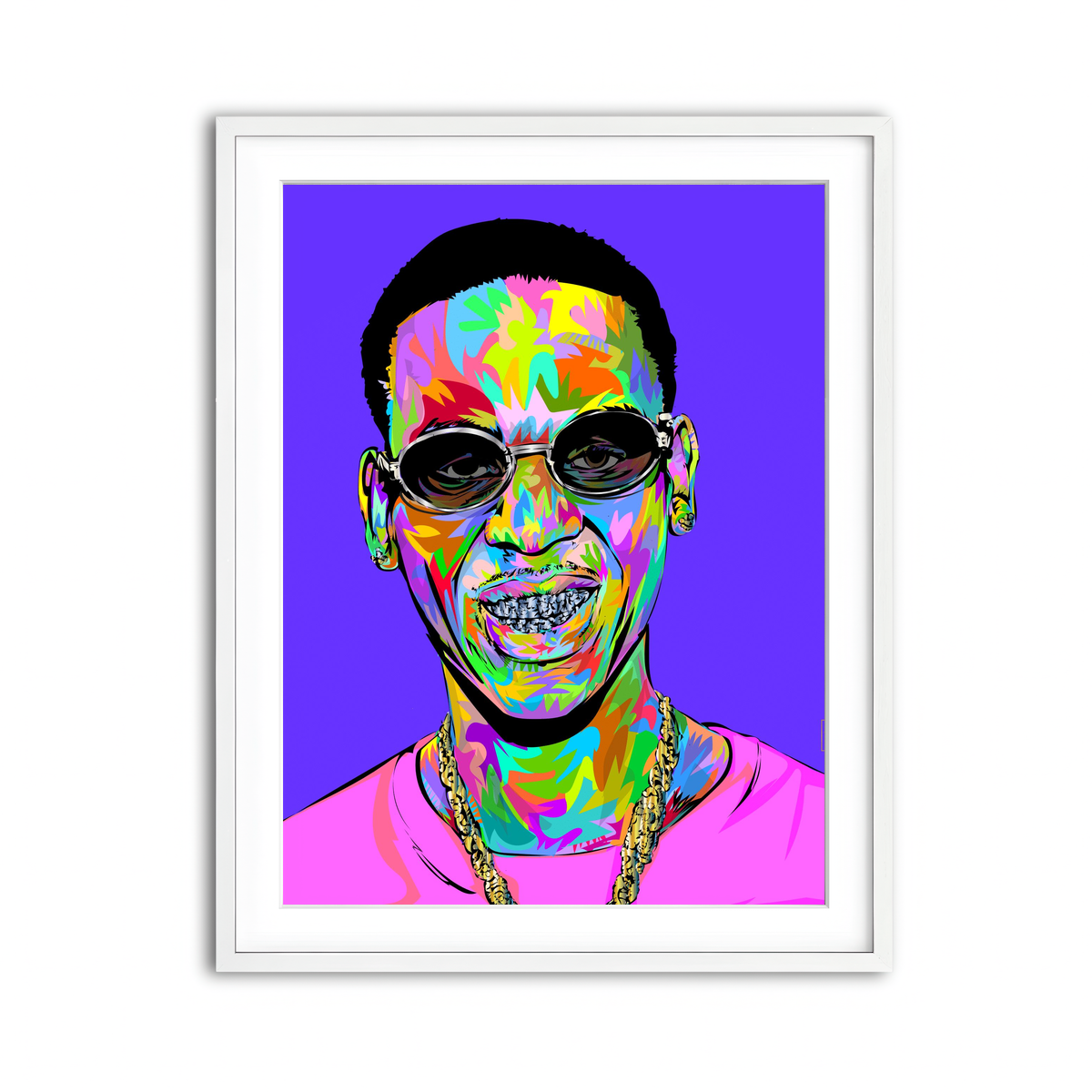 Framed Print 3x4 White