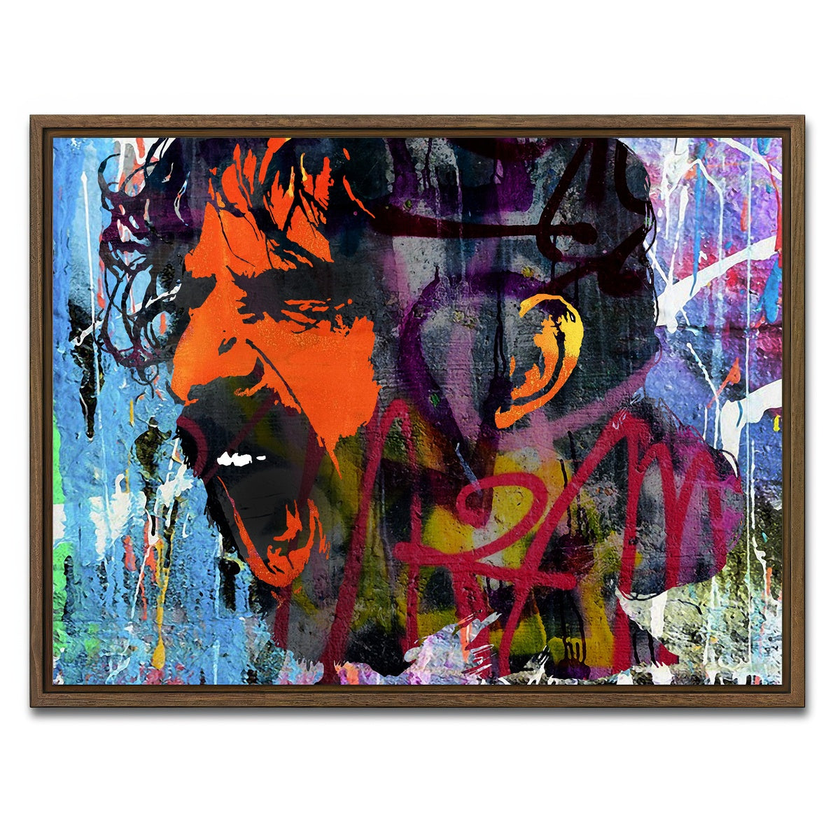 AUTO-MOCKUP WHITE | zappa | 1 Piece | Walnut Framed Canvas | group=4x3