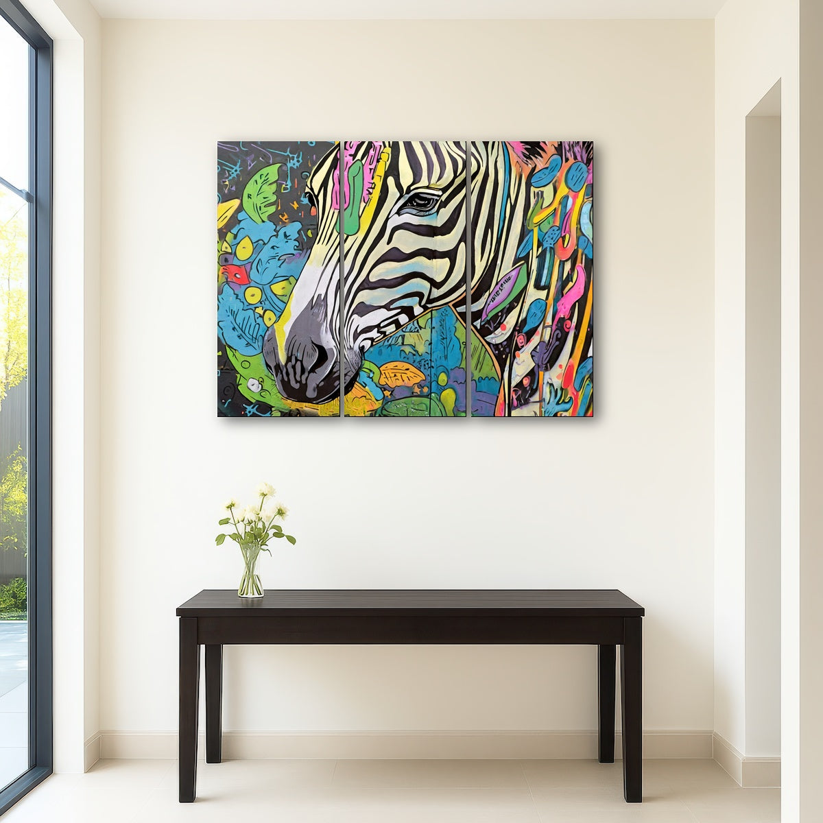 AUTO-MOCKUP ROOM | zebra graffiti