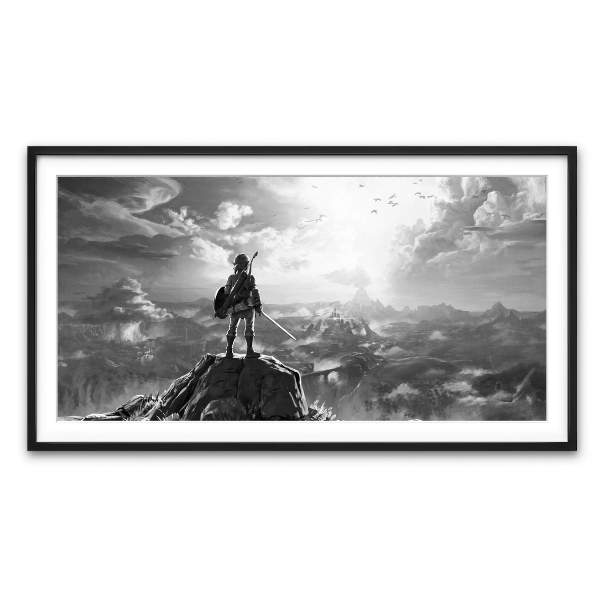 Framed Print 2x1 Black