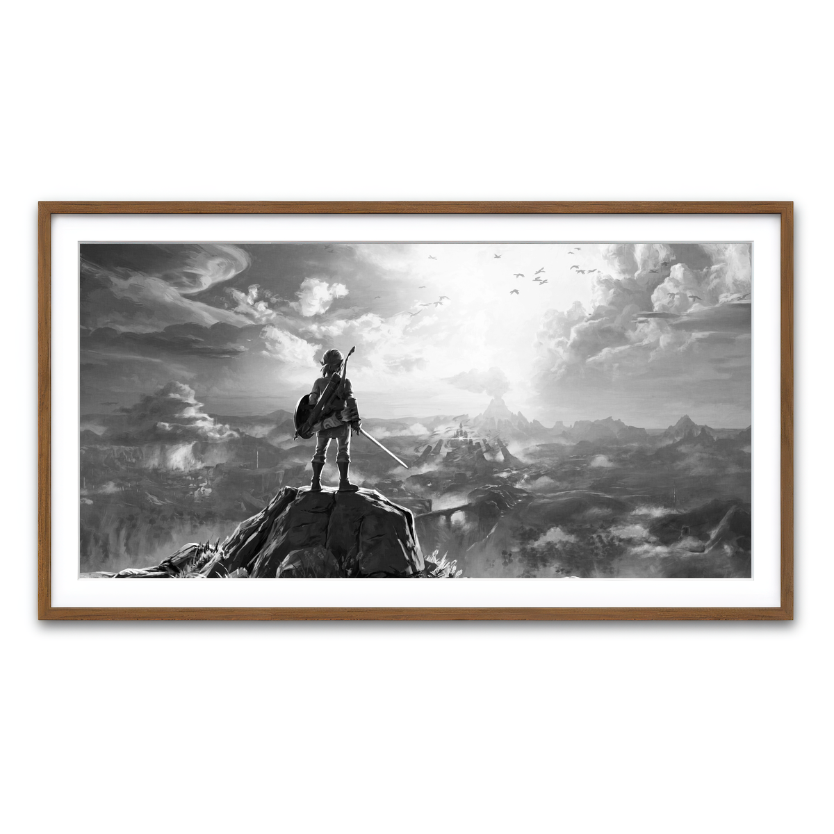 Framed Print 2x1 Walnut