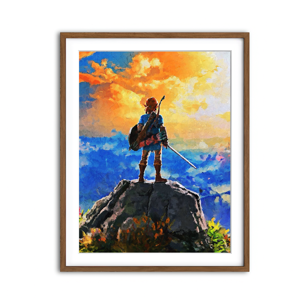 Framed Print 3x4 Walnut