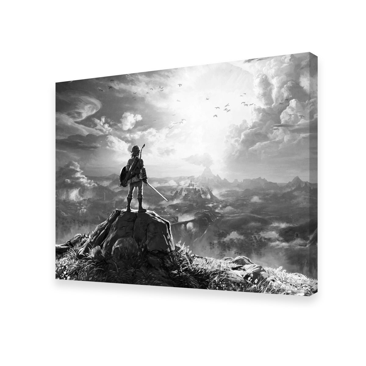 Zelda Grayscale Wall Art