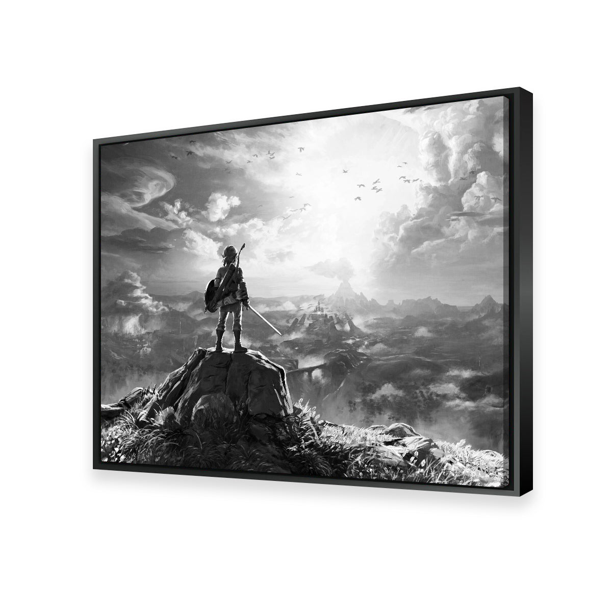 Zelda Grayscale Wall Art