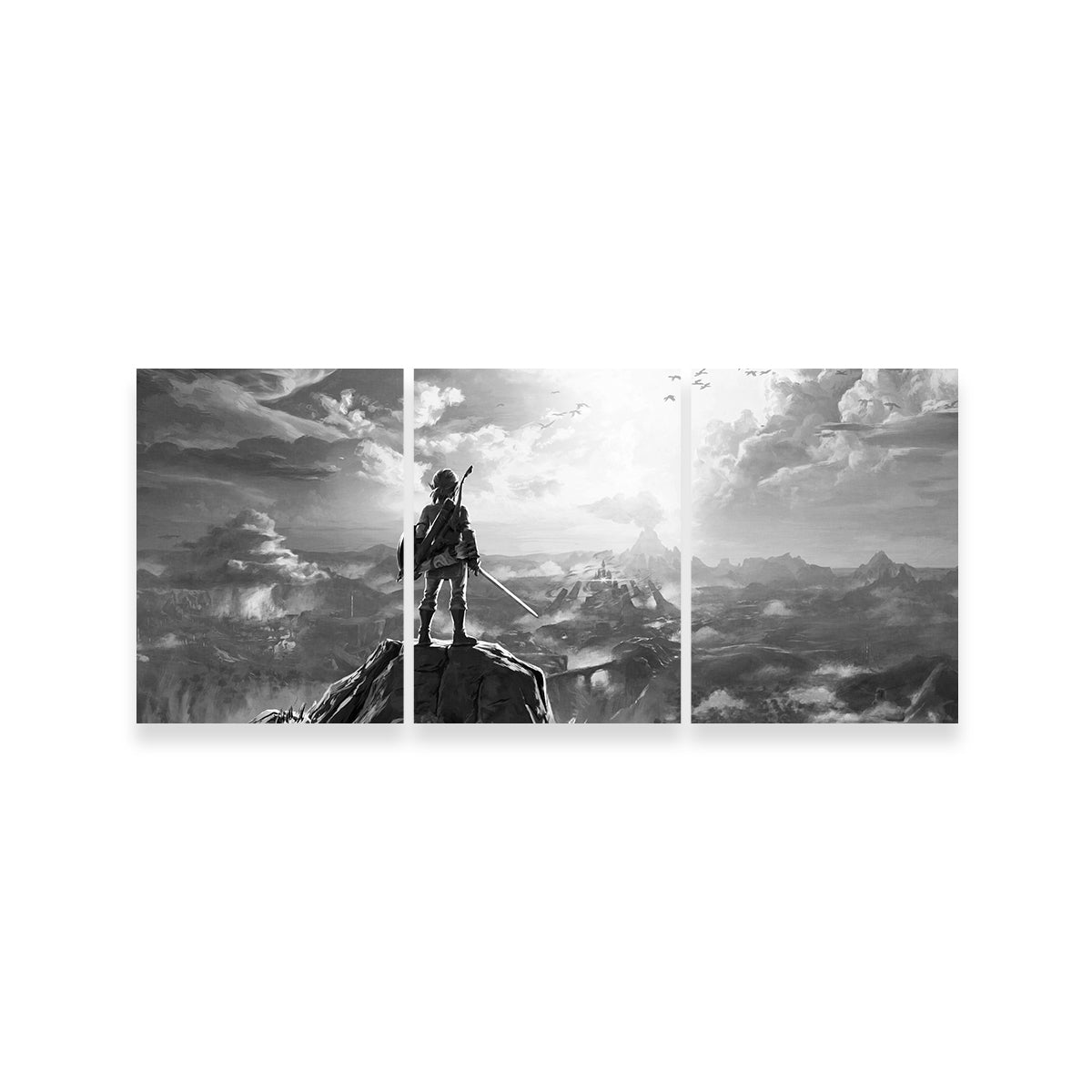Zelda Grayscale Wall Art