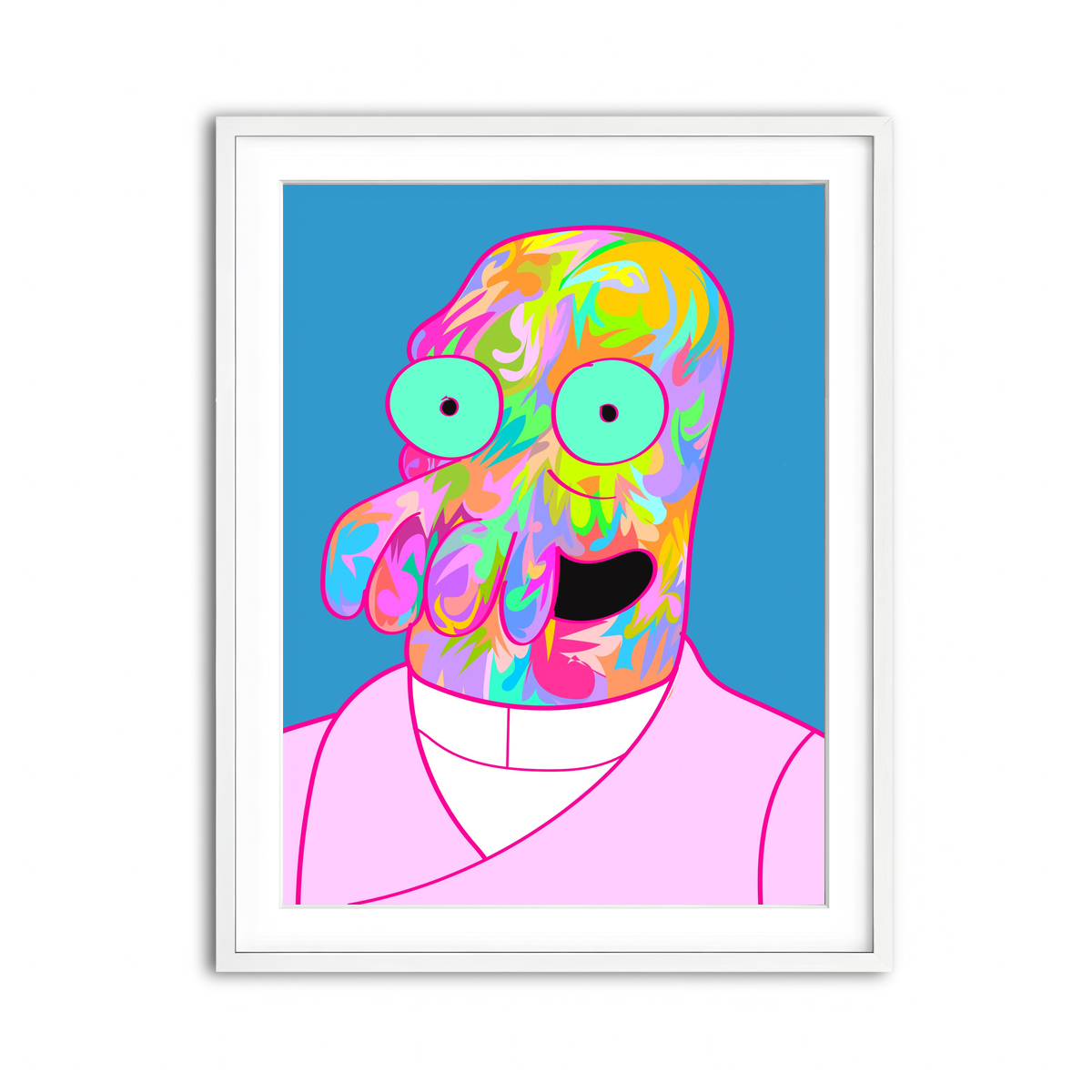 Framed Print 3x4 White