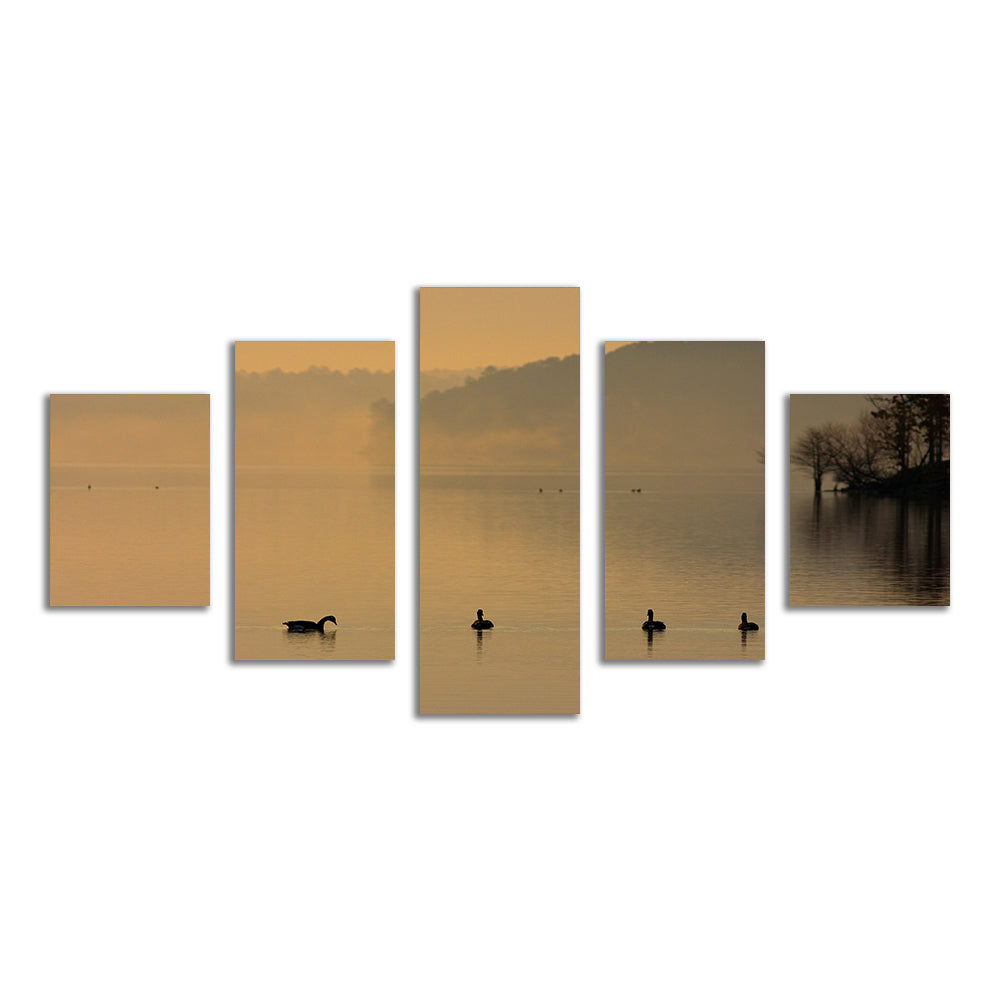 Geese on Lake Degray Wall Art