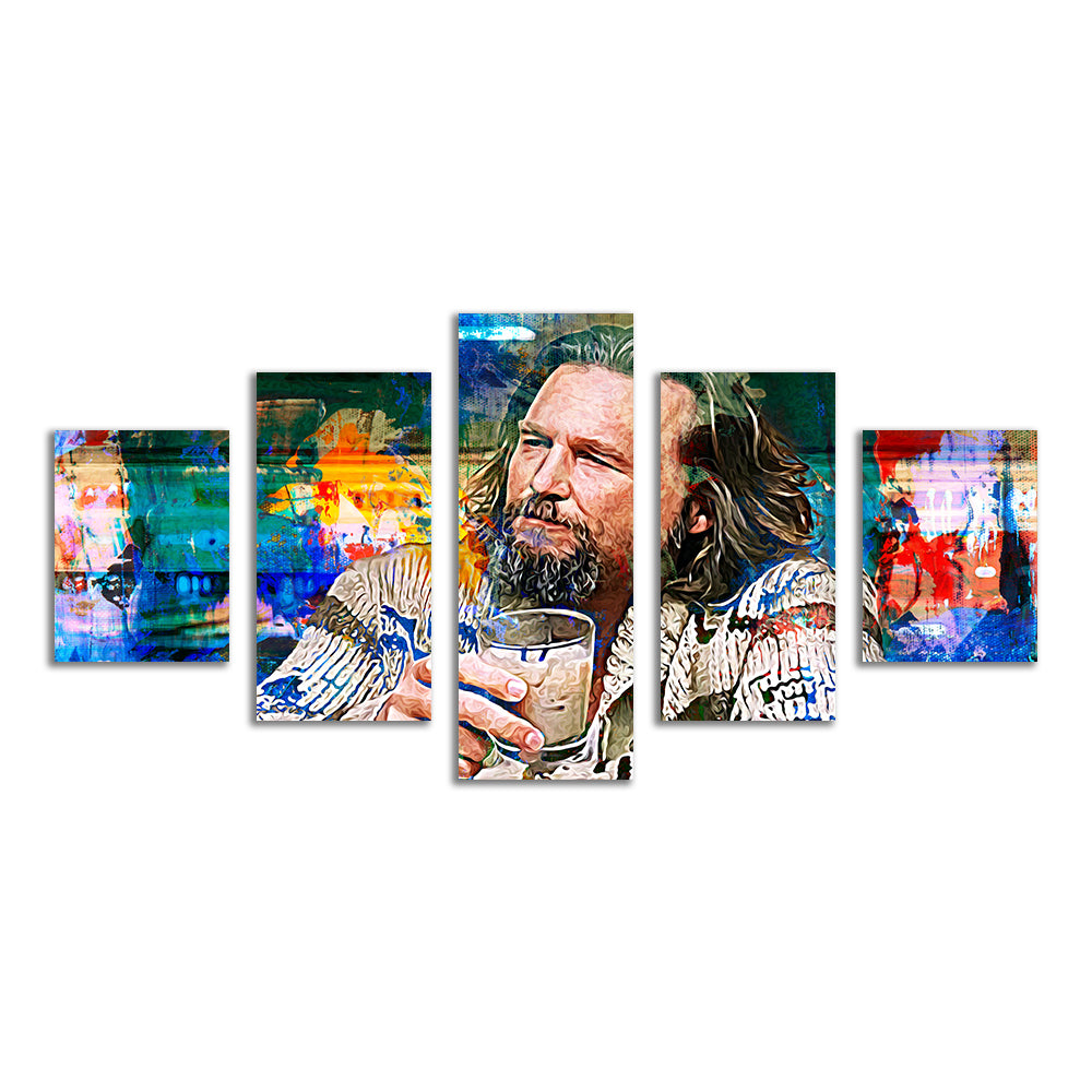 The Dude Vintage Blue Wall Art