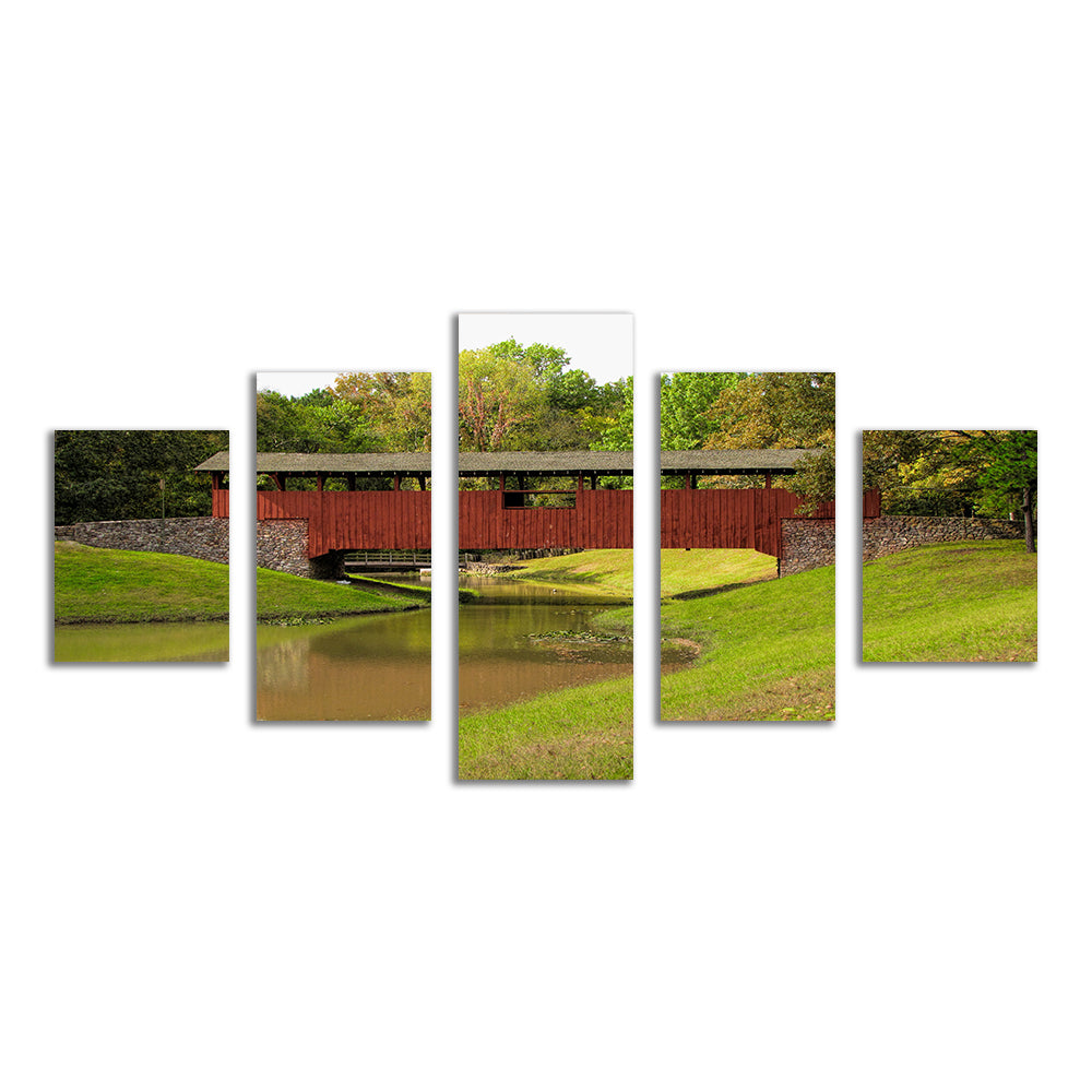 Burns Park Covered Bridge Wall Art