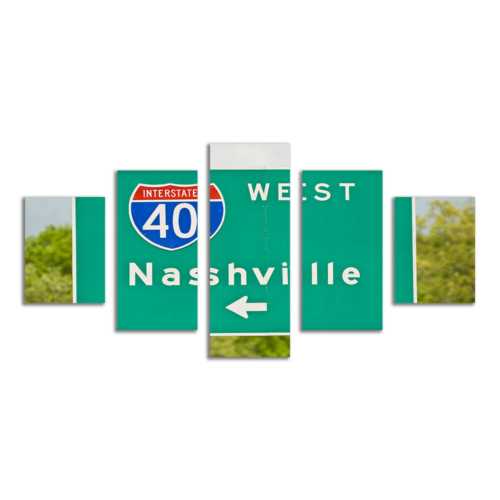 Nashville Interstate 40 Wall Art