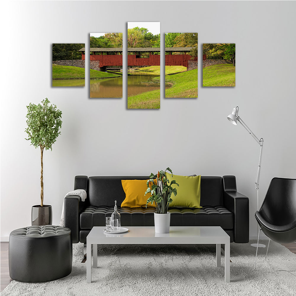 Burns Park Covered Bridge Wall Art