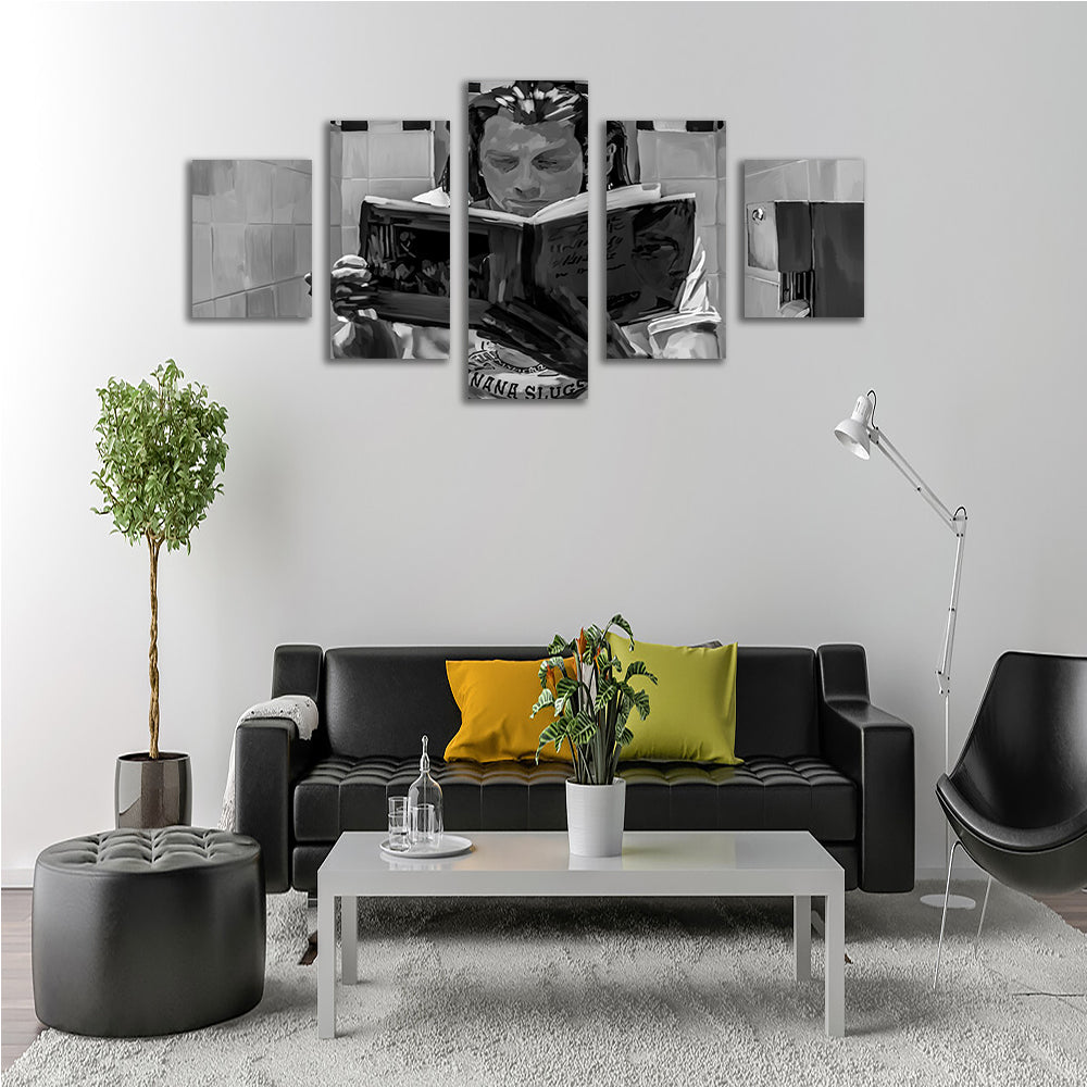 Toilet Reading Wall Art